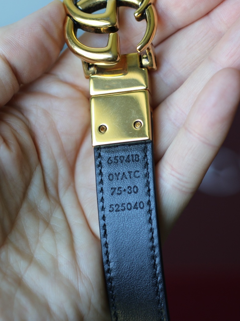 GG MARMONT REVERSIBLE THIN BELT - Picture 5 of 9